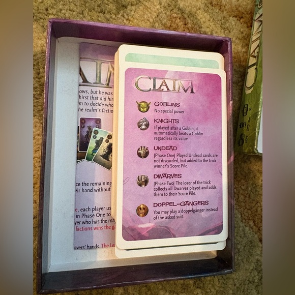 NEW Claim Card Game + 2 FREE unopened packs of cards - Picture 3 of 3